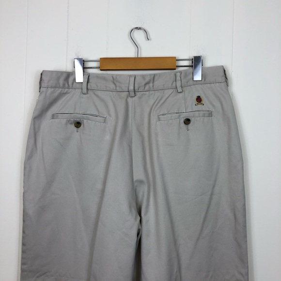 Tommy Hilfiger 90s Pleated Chino Dress Pants Sz 36/32 - Picture 5 of 9